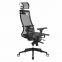 Кресло офисное МЕТТА "SAMURAI" Black Edition, сверхпрочная сетка, регулируемое, черное - 3