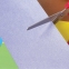 Ножницы ЮНЛАНДИЯ "ВЕТЕРОК", 130 мм, ассиметричные ручки, упаковка с подвесом, ассорти, 236979 - 10