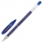 Ручка гелевая UNI-BALL (Япония) "Signo", СИНЯЯ, корпус прозрачный, узел 0,7 мм, линия письма 0,4 мм, UM-120 BLUE - 1