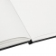 Скетчбук, белая бумага 140 г/м2 90х140 мм, 80 л., КОЖЗАМ, резинка, BRAUBERG ART CLASSIC, черный, 113180 - 4