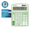 Калькулятор настольный BRAUBERG EXTRA PASTEL-12-LG (206x155 мм), 12 разрядов, двойное питание, МЯТНЫЙ, 250488 - 1