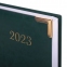 Ежедневник датированный 2023 А5 138x213 мм BRAUBERG "Senator", под кожу, зеленый, 114064 - 4