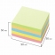 Блок для записей BRAUBERG непроклеенный, куб 9х9х5 см, цветной, 122339 - 2