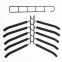 Вешалка-плечики трансформер, 5 плечиков, металл с покрытием, черные, BRABIX, 607474 - 2