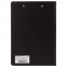 Папка-планшет МАЛЫЙ ФОРМАТ (180х255 мм) А5, BRAUBERG, с прижимом и крышкой, картон/ПВХ, черная, 227980 - 1
