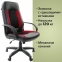 Кресло офисное BRABIX "Strike EX-525", экокожа черная, ткань черная/бордовая, TW, 531379 - 5