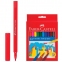 Фломастеры FABER-CASTELL, 24 цвета, смываемые, картонная упаковка, европодвес, 554224 - 1