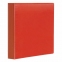 Папка на 4 кольцах с передним прозрачным карманом BRAUBERG, картон/ПВХ, 65 мм, красная, до 400 листов, 223531 - 1