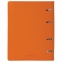 Тетрадь на кольцах А5 (180х220 мм), 120 листов, под кожу, клетка, BRAUBERG "Joy", оранжевый/светло-оранжевый, 129992 - 7