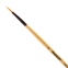 Кисть ПИФАГОР, СИНТЕТИКА, круглая, № 2, деревянная лакированная ручка, с колпачком, 200842 - 2