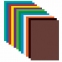 Картон цветной А4 немелованный (матовый), 12 листов 12 цветов, ПИФАГОР, 200х283 мм, 128011 - 1
