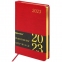 Ежедневник датированный 2023 А5 138x213 мм BRAUBERG "Iguana", под кожу, красный, 114030 - 1