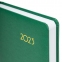 Ежедневник датированный 2023 А5 138x213 мм BRAUBERG "Select", балакрон, зеленый, 114057 - 4