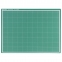 Коврик (мат) для резки BRAUBERG, 3-слойный, А2 (600х450 мм), двусторонний, толщина 3 мм, зеленый, 236903 - 1