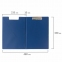 Папка-планшет BRAUBERG, А4 (340х240 мм), с прижимом и крышкой, картон/ПВХ, РОССИЯ, синяя, 221489 - 4