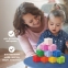 Тактильные кубики, сенсорные игрушки развивающие с функцией сортера, ЭКО, 10 штук, ЮНЛАНДИЯ, 664703 - 1