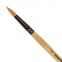 Кисть ПИФАГОР, СИНТЕТИКА, круглая, № 6, деревянная лакированная ручка, с колпачком, пакет с подвесом, 200846 - 2