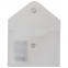 Папка-конверт с кнопкой МАЛОГО ФОРМАТА (74х105 мм), А7 (для визиток), матовая прозрачная, 0,18 мм BRAUBERG, 227325 - 2