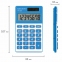 Калькулятор карманный BRAUBERG PK-608-BU (107x64 мм), 8 разрядов, двойное питание, СИНИЙ, 250519 - 3