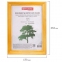 Рамка 15х20 см, дерево, багет 18 мм, BRAUBERG "Pinewood", янтарь, стекло, подставка, 391216 - 4