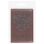 Обложка для паспорта STAFF, полиуретан под кожу, "ГЕРБ", коричневая, 237604 - 5