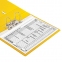 Папка-регистратор BRAUBERG с двухсторонним покрытием из ПВХ, 70 мм, желтая, 222650 - 7