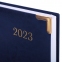 Ежедневник датированный 2023 А5 138x213 мм BRAUBERG "Senator", под кожу, синий, 114063 - 4