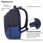 Рюкзак BRAUBERG URBAN универсальный, "Magnetic", черный/темно-синий, 46х31х18 см, 270753 - 4