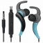 Наушники с микрофоном (гарнитура) вкладыши DEFENDER OutFit W765, проводные, 1,5 м, серые с голубым, 63766 - 1