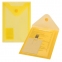 Папка-конверт с кнопкой МАЛОГО ФОРМАТА (105х148 мм), А6, желтая, 0,18 мм, BRAUBERG, 227319 - 4