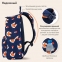 Рюкзак BRAUBERG DREAM универсальный с карманом для ноутбука, эргономичный, "Foxes", 42х26х14 см, 270770 - 4