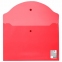 Папка-конверт с кнопкой STAFF, А4, до 100 листов, прозрачная, красная, 0,15 мм, 270469 - 2