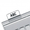 Картотечные индексные окна HAN (Германия), комплект 10 шт., для разделителей А4, А5, А6, прозрачные, НА9001 - 1
