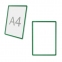 Рамка POS для ценников, рекламы и объявлений А4, зеленая, без защитного экрана, 290253 - 1
