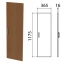Дверь ЛДСП средняя "Монолит", 365х16х1175 мм, цвет орех гварнери, ДМ42.3 - 1