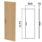 Дверь ЛДСП средняя "Монолит", 365х16х1175 мм, цвет бук бавария, ДМ42.1 - 1