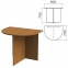 Стол приставной к столу для переговоров (640111) "Монолит", 900х700х750 мм, орех гварнери, ПМ19.3 - 1