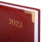 Ежедневник датированный 2023 А5 138x213 мм BRAUBERG "Senator", под кожу, коричневый, 114062 - 4
