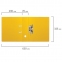 Папка-регистратор BRAUBERG с двухсторонним покрытием из ПВХ, 70 мм, желтая, 222650 - 8