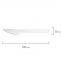 Нож одноразовый пластиковый 180 мм, прозрачный, КОМПЛЕКТ 48 шт., КРИСТАЛЛ, LAIMA, 602655 - 4