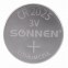 Батарейка SONNEN Lithium, CR2025, литиевая, 1 шт., в блистере, 451973 - 2