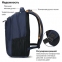 Рюкзак BRAUBERG URBAN универсальный, 2 отделения, "Freedom", темно-синий, 46х32х19 см, 270755 - 4