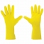 Перчатки хозяйственные латексные LAIMA "Стандарт", МНОГОРАЗОВЫЕ, хлопчатобумажное напыление, размер L (большой), 600270 - 1