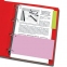Разделители листов (полосы 240х105 мм) картонные, КОМПЛЕКТ 100 штук, розовые, BRAUBERG, 223974 - 2