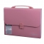 Папка-портфель пластиковая BRAUBERG А4 (327х254х30 мм), 13 отделений, розовая, 221441 - 1