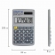 Калькулятор карманный металлический STAFF STF-1008 (103х62 мм), 8 разрядов, двойное питание, 250115 - 8