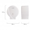 Диспенсер для туалетной бумаги LAIMA PROFESSIONAL ORIGINAL (Система T2), малый, белый, ABS, 605766 - 8