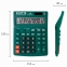 Калькулятор настольный STAFF STF-444-12-DG (199x153 мм), 12 разрядов, двойное питание, ЗЕЛЕНЫЙ, 250464 - 1