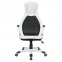 Кресло офисное BRABIX PREMIUM "Genesis EX-517", пластик белый, ткань/экокожа/сетка черная, 531573 - 4