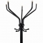 Вешалка-стойка "Ажур-2", 1,89 м, основание 46 см, 5 крючков, металл, черная - 1